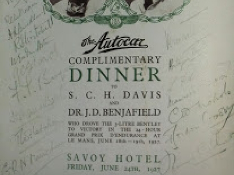BENTLEY DINNER